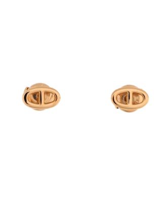 Pre-Owned Hermes Very Small Farandole Stud Earrings 18K Rose Gold
