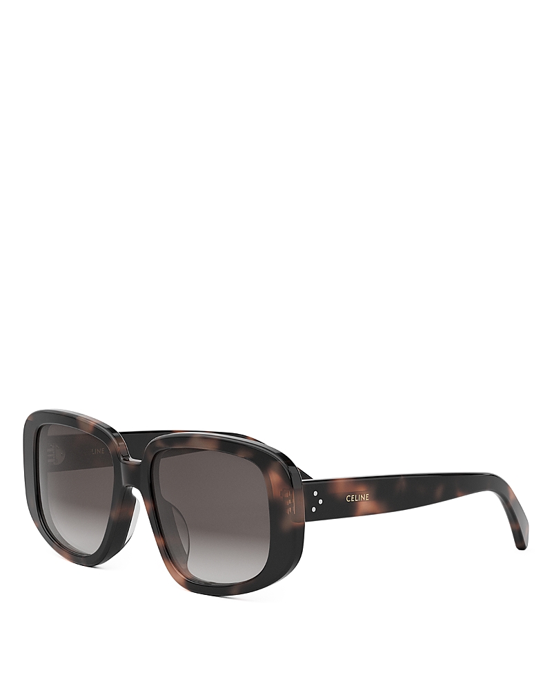 Celine 3 Dots Geometric Sunglasses, 55mm In Havan/rovieux