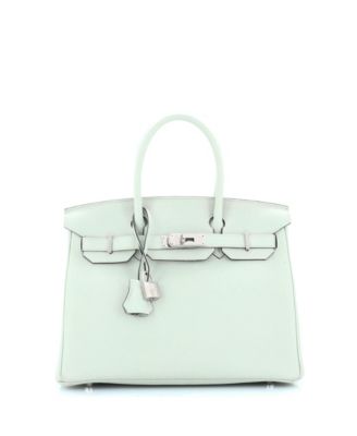 Pre-Owned HERMÈS - Birkin 30 Handbag Grey Togo with Palladium Hardware