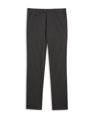 Micro Houndstooth Slim Fit Pants