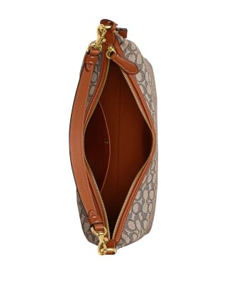 Juliet Medium Logo Print Jacquard Shoulder Bag