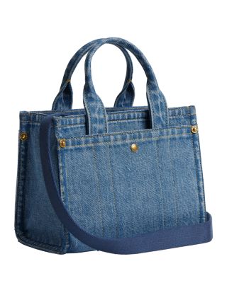 Mini Cargo Denim Tote Bag