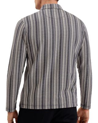 Capuzzo Regular Fit Zip Up Long Sleeve Polo