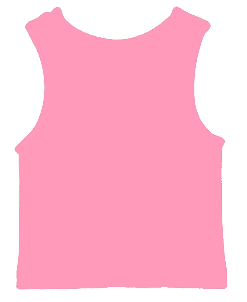 Malibu Sugar Girls' Ribbed Crop Sports Tank Top (4-6x) - Little Kid