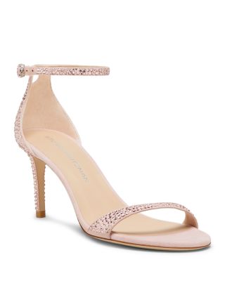 Stuart Weitzman - Women's Nudist Shine 75 Embellished Sandals