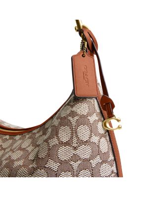 Juliet Medium Logo Print Jacquard Shoulder Bag