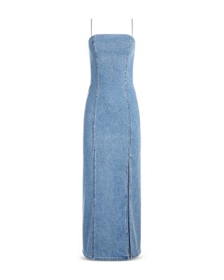 ALICE+OLIVIA ♥ Nakisha Midi Dress W Slit /追跡付 Alice and Olivia Nakisha Denim Midi Dress | Bloomingdale's