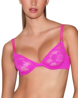 Le Stretch Multi Fit Lace Unlined Demi Bra