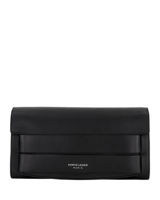 Hervé Léger - Etta Leather Clutch