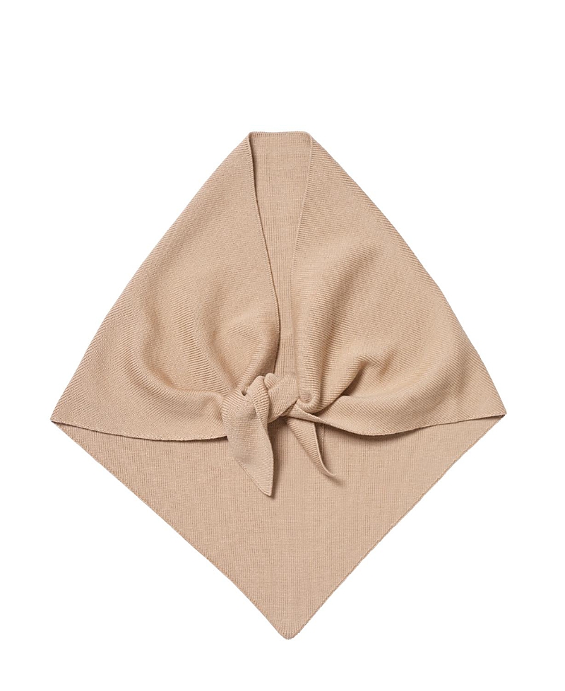 Hyer Goods Upcycled Merino Wool Head Scarf In Camel