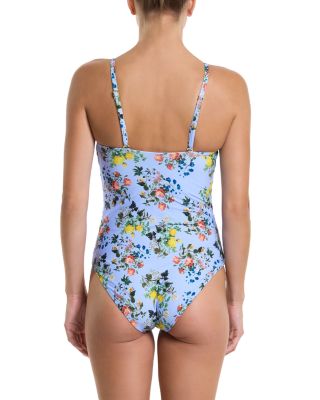 Bandeau Ruched One Piece Swimsuit