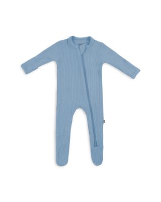 Unisex Zip Up Ribbed Footie - Baby