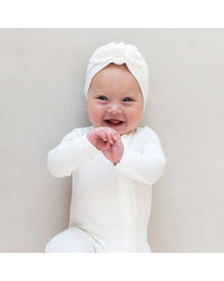 Unisex Zip Up Ribbed Footie - Baby