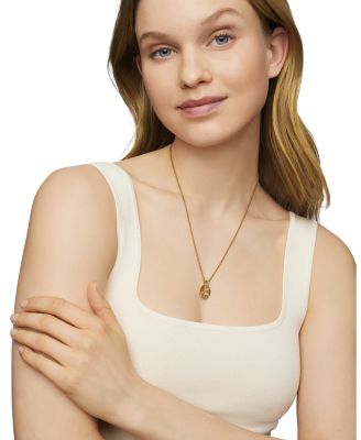 DY Elements&reg; Open Hearts Pendant in 18K Yellow Gold with Diamonds