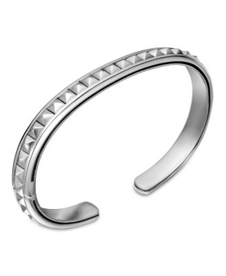 Men's Sterling Silver Pyramid Cuff Bracelet