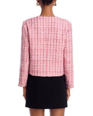 Tweed Button Front Jacket - Exclusive