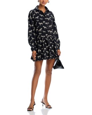 Zebra Long Sleeve Dress - Exclusive