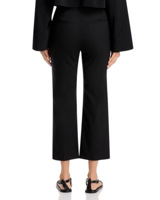 High Rise Cropped Cigarette Pants