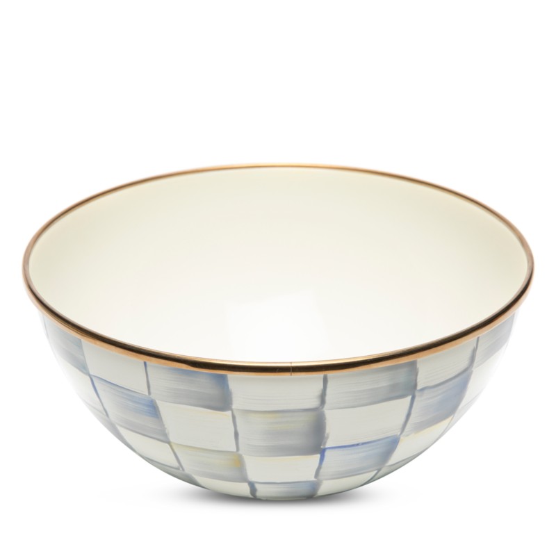Mackenzie-childs Sterling Check Small Everyday Bowl