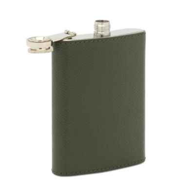 Warren Stainless Steel and Full Grain Leather Flask 