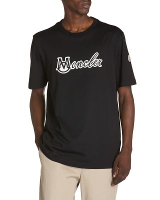 Cotton Embroidered Logo Graphic Tee 