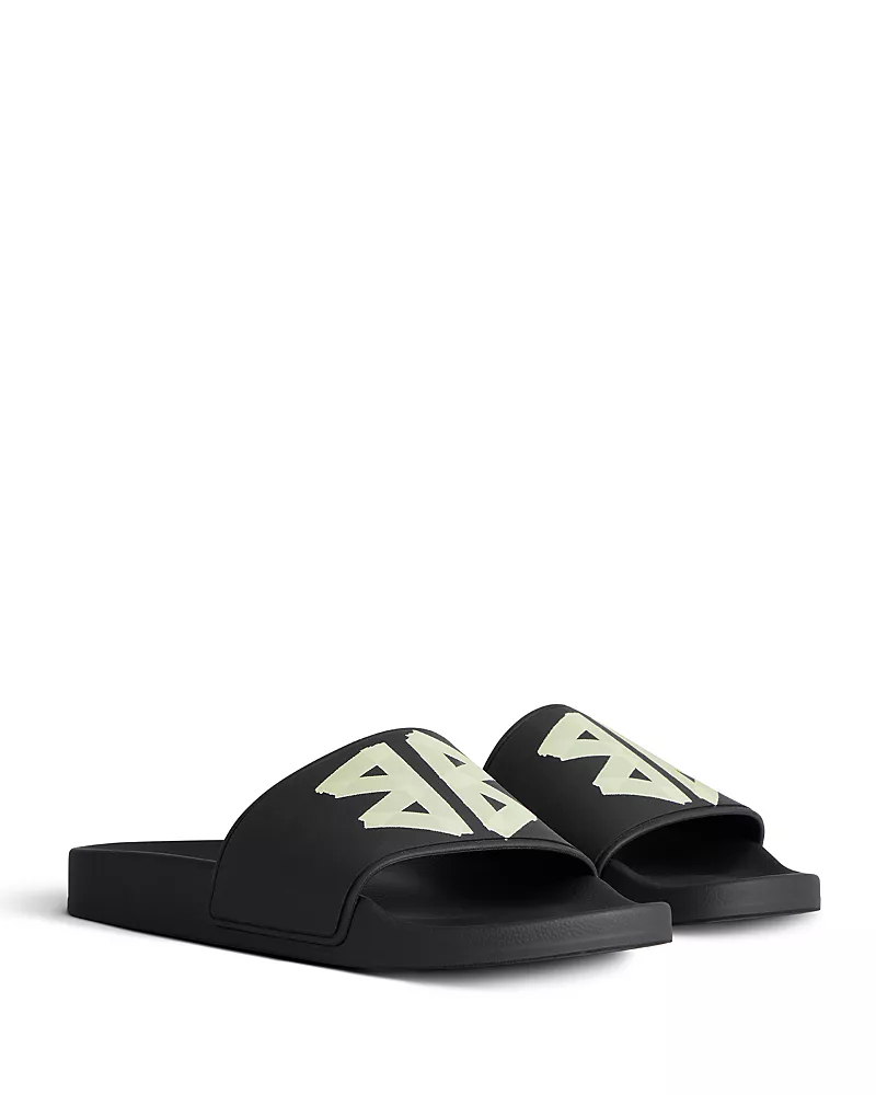 Balenciaga Men's Rubber Slide Sandals