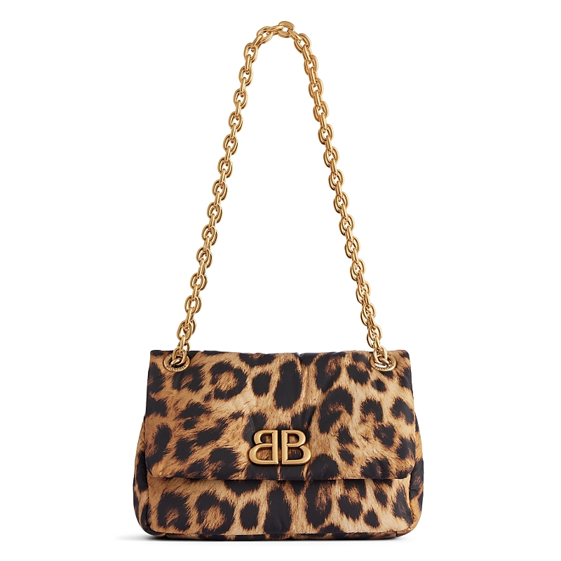 Balenciaga Monaco Mini Bag with Leopard Print