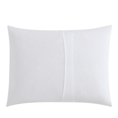 Solid Textured Pleats 3 Piece Duvet Cover Set, Queen