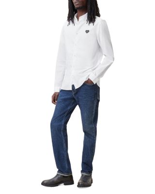 Amante Cotton Heart Logo Patch Slim Fit Shirt