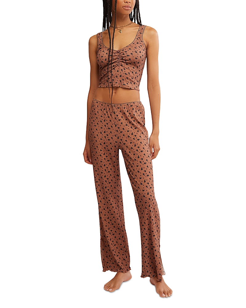 Free People Fresh In Love Lounge Set In Brown In Brown Combo