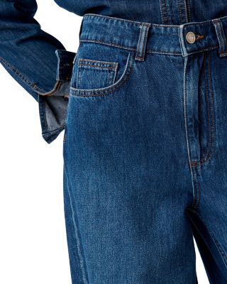 Bilbao High Rise Wide Leg Jeans in Royal