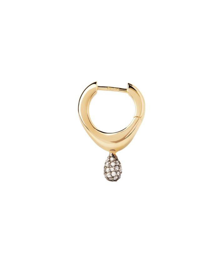 Women's Pave Lava Single Hoop
