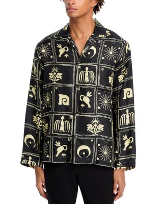 Nanushka - Jelmer Long Sleeve Printed Camp Shirt