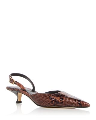 Michael Kors - Women's Luna Slingback Kitten Heel Pumps