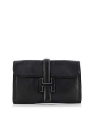 Pre-Owned Hermes - PM Jige Clutch Evergrain