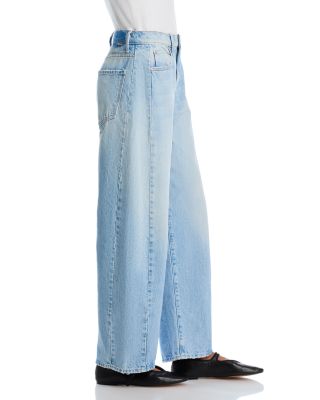 The Full Pipe Flood High Rise Barrel Jeans in Back Pedal