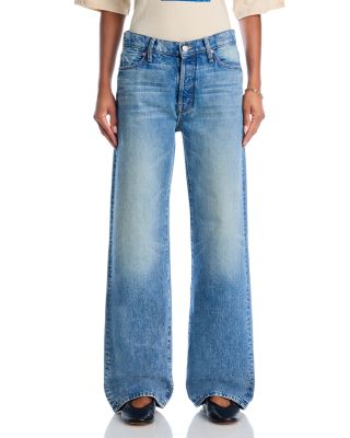 The Dodger High Rise Button Sneak Jeans in Wipeout
