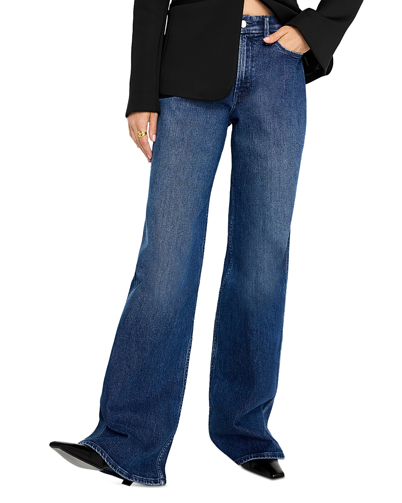 Shop Good American Good Skate Wide Leg Jeans In Bb83