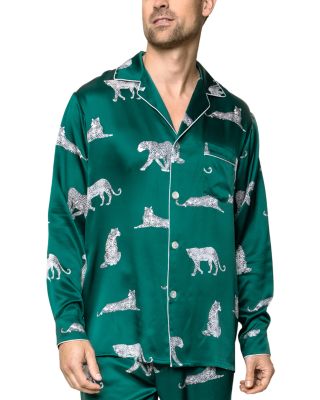 Panth&egrave;re de Luxe Silk Printed Pajama Set