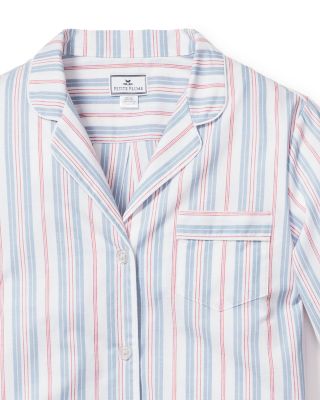 Brushed Cotton Twill Stripe Short Pajama Set