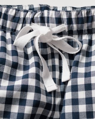Brushed Cotton Twill Gingham Check Short Pajama Set