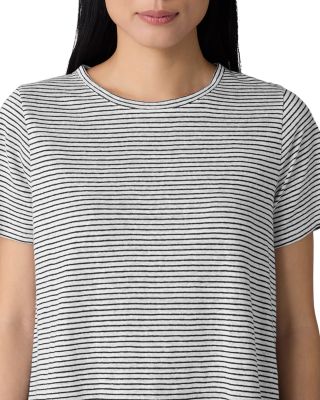 Crewneck Short Sleeve Linen Tee