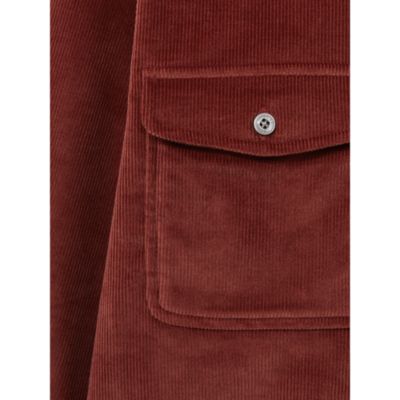 Regular Fit Button Front Corduroy Shirt  