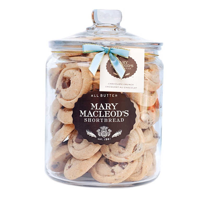 Mary Macleod's Shortbread 2 Qt. Glass Jar With Cookies