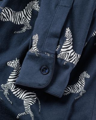 Zebre de Nuit Pima Cotton Printed Pajama Set