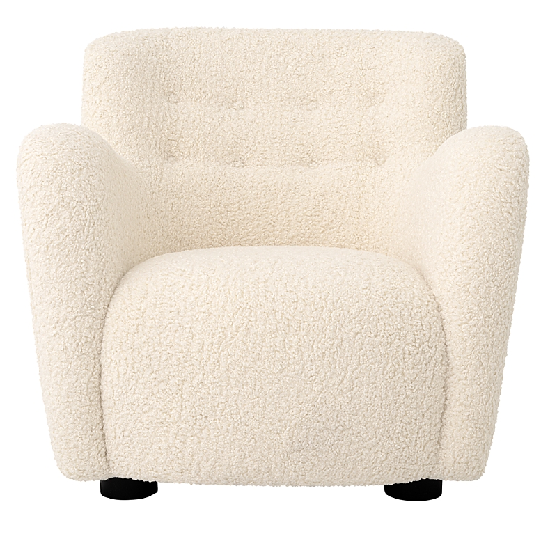 Eichholtz Bixby Faux Shearling Chair In Faux Sherling