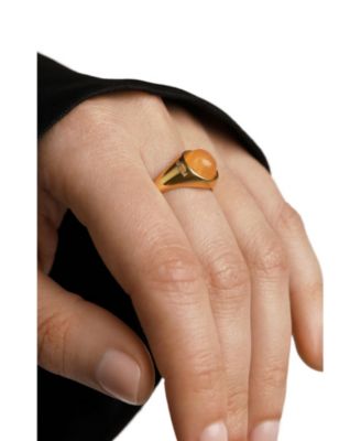  Women's Aventurine Moon Ring