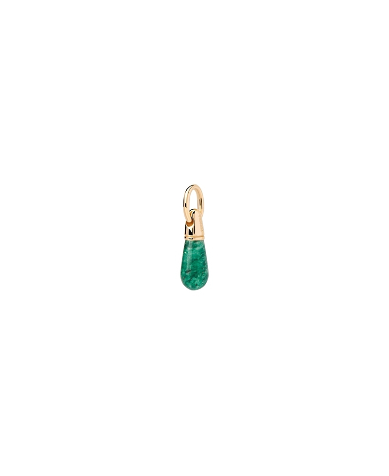 Pdpaola Gemstone Drop Pendant In Green Aventurine