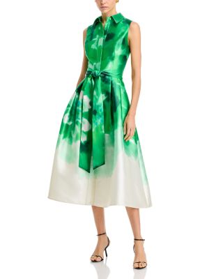 Teri Jon by Rickie Freeman - Mikado Shirt Dress