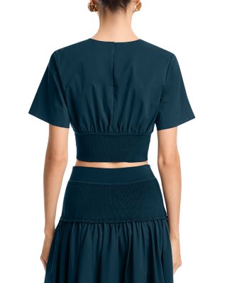 Adair Short Sleeve Crewneck Crop Top